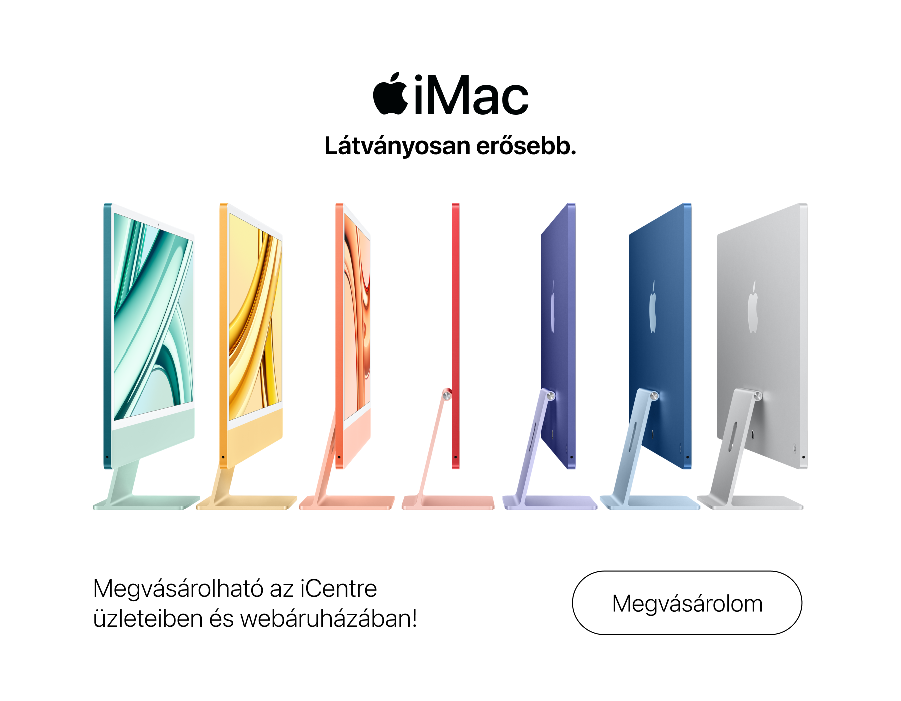 A legújabb iMac az M3 chip szuperképességeivel. Az iMac munkára és szórakozásra is tökéletes.