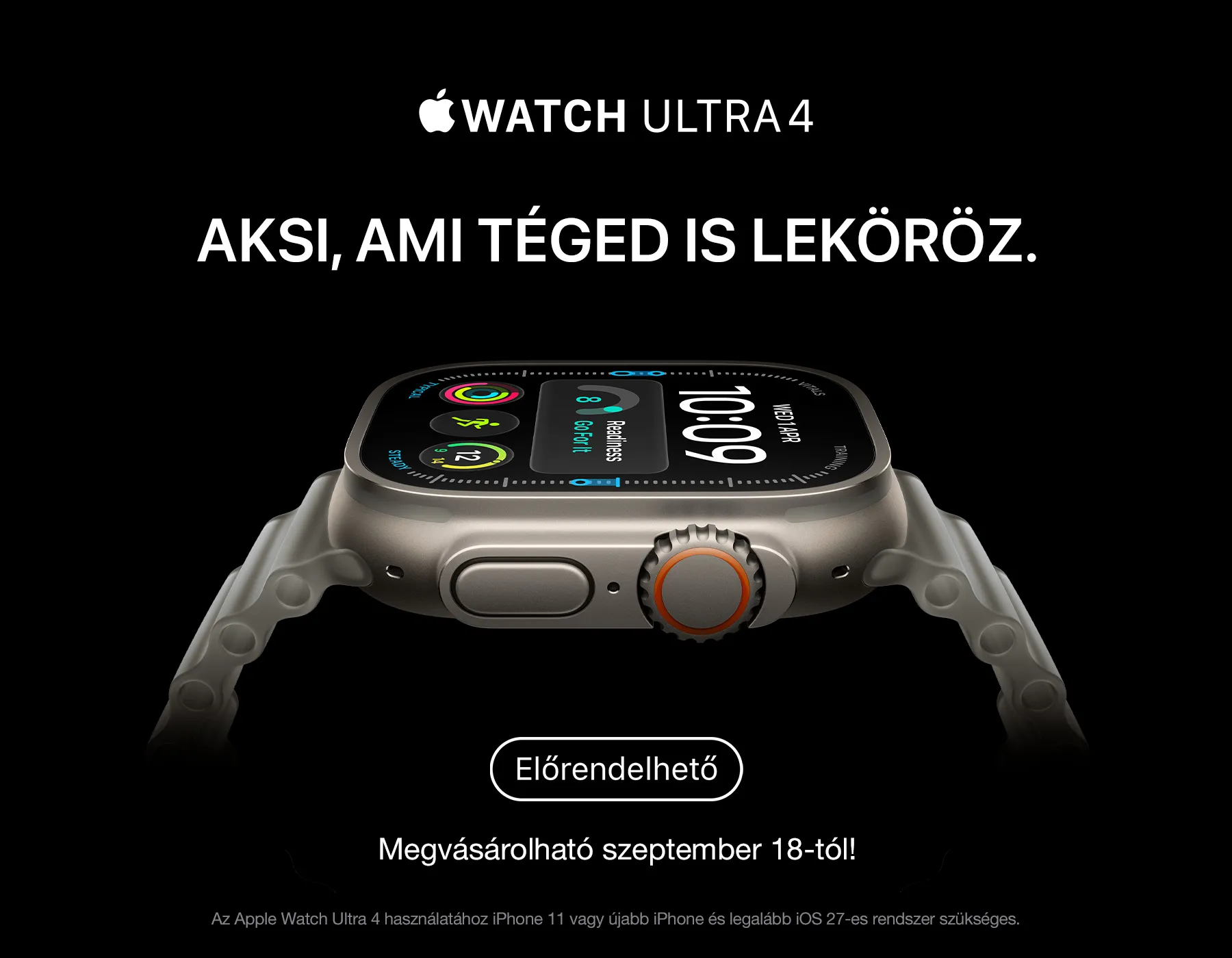 Új Apple Watch Ultra 4