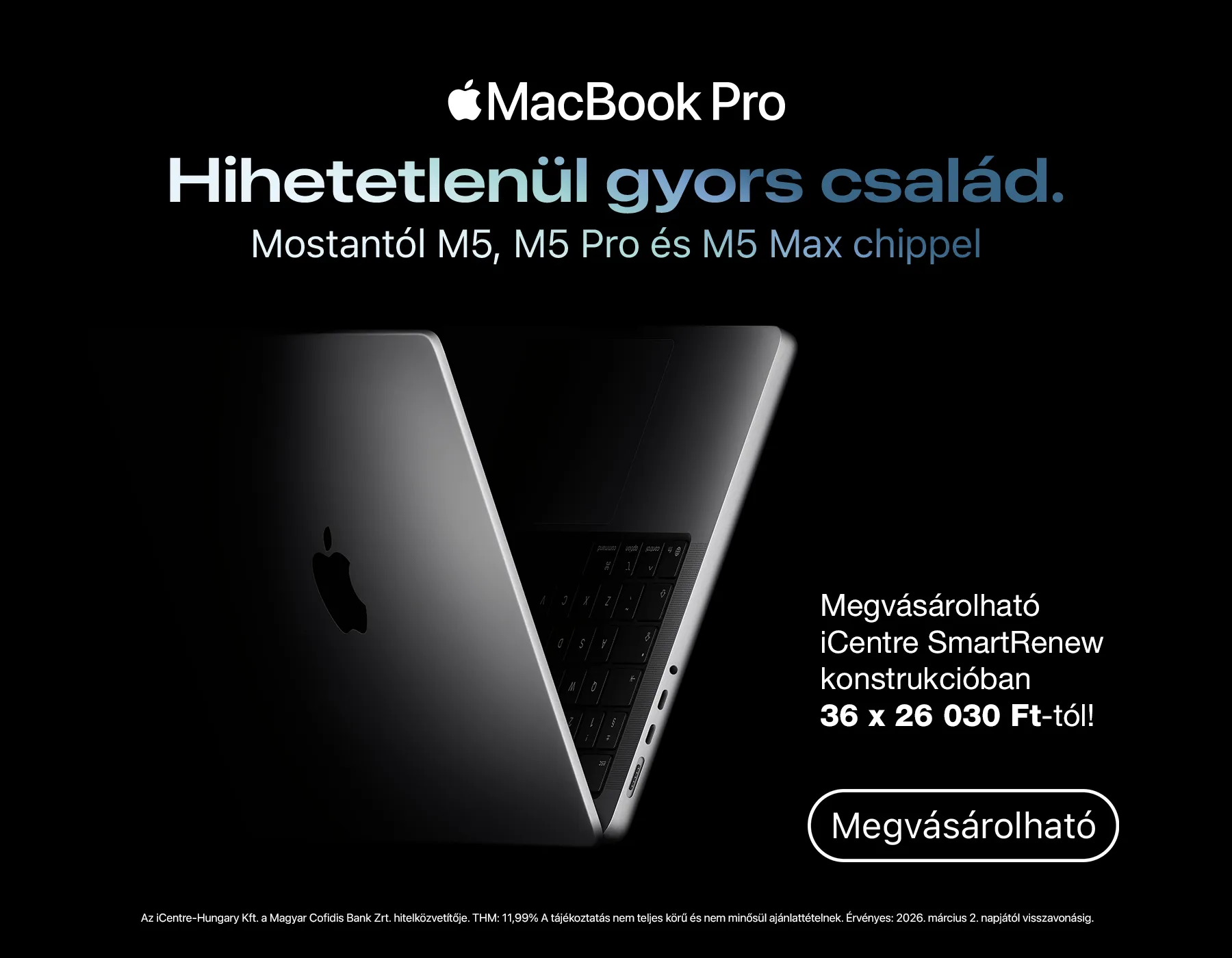 Új Macbook Pro M5