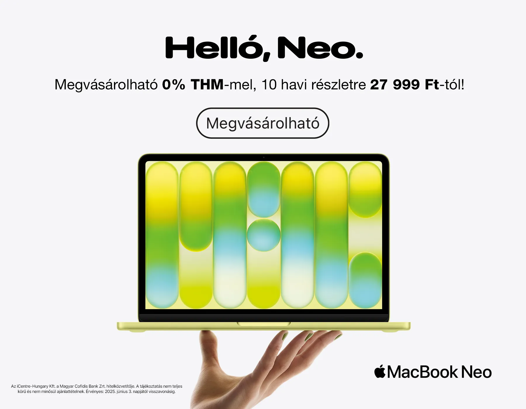 Új Macbook Neo
