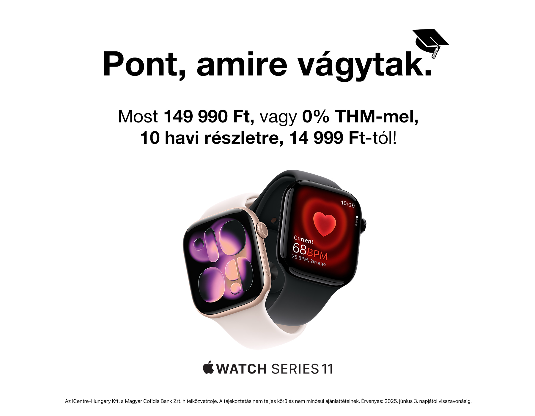 Apple Watch Series 11 42mm-es modellek már 149 990 Ft-tól