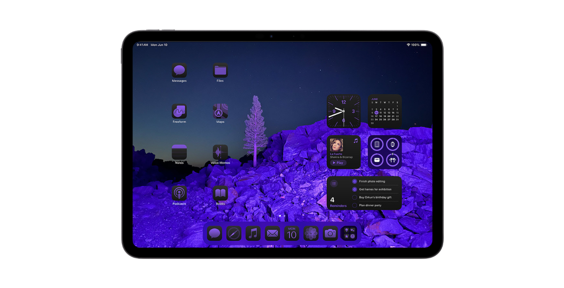 Az iPadOS 18-ban testre szabható főképernyő