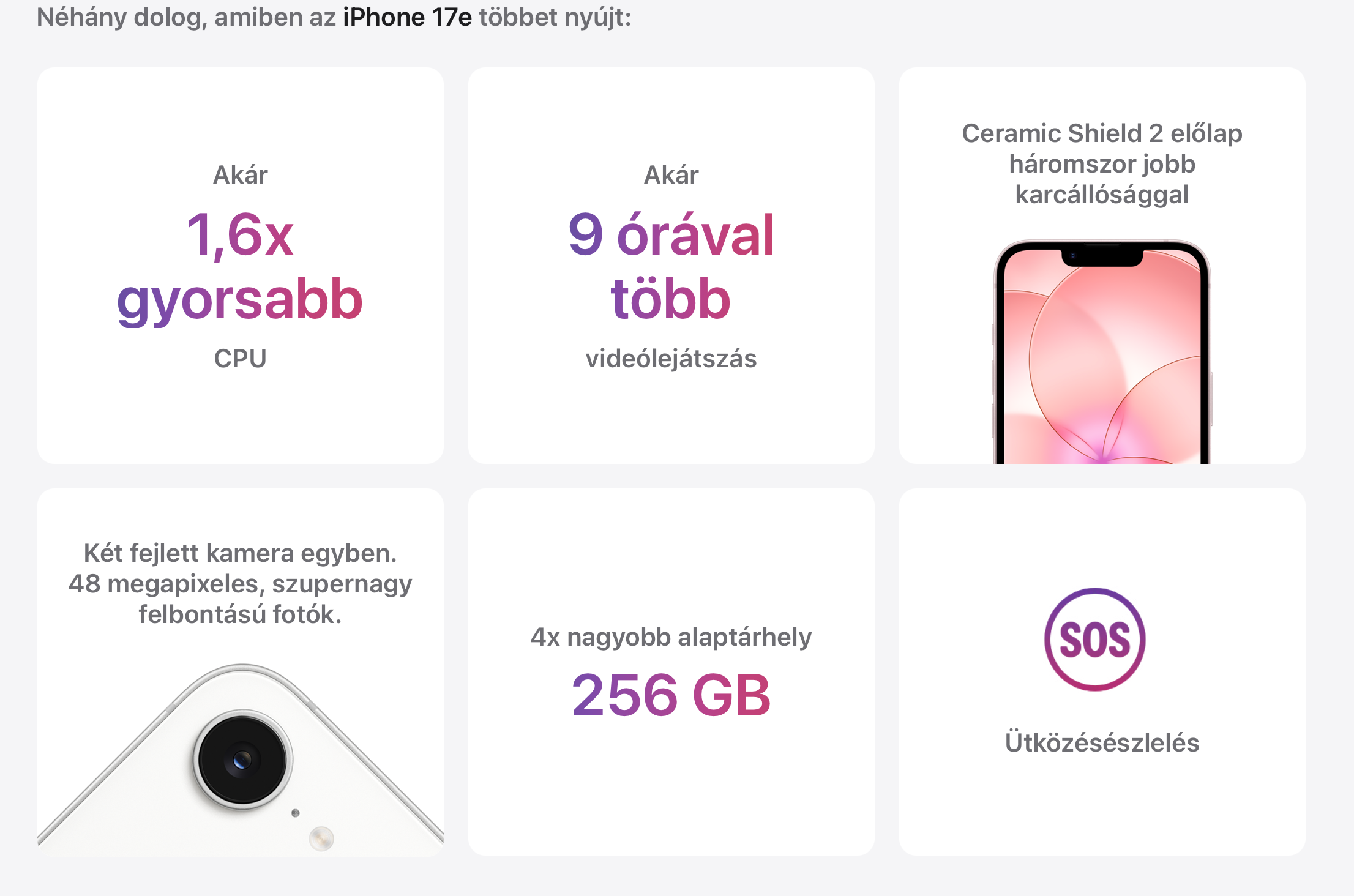 iPhone 17e vs iPhone SE 3. generáció 