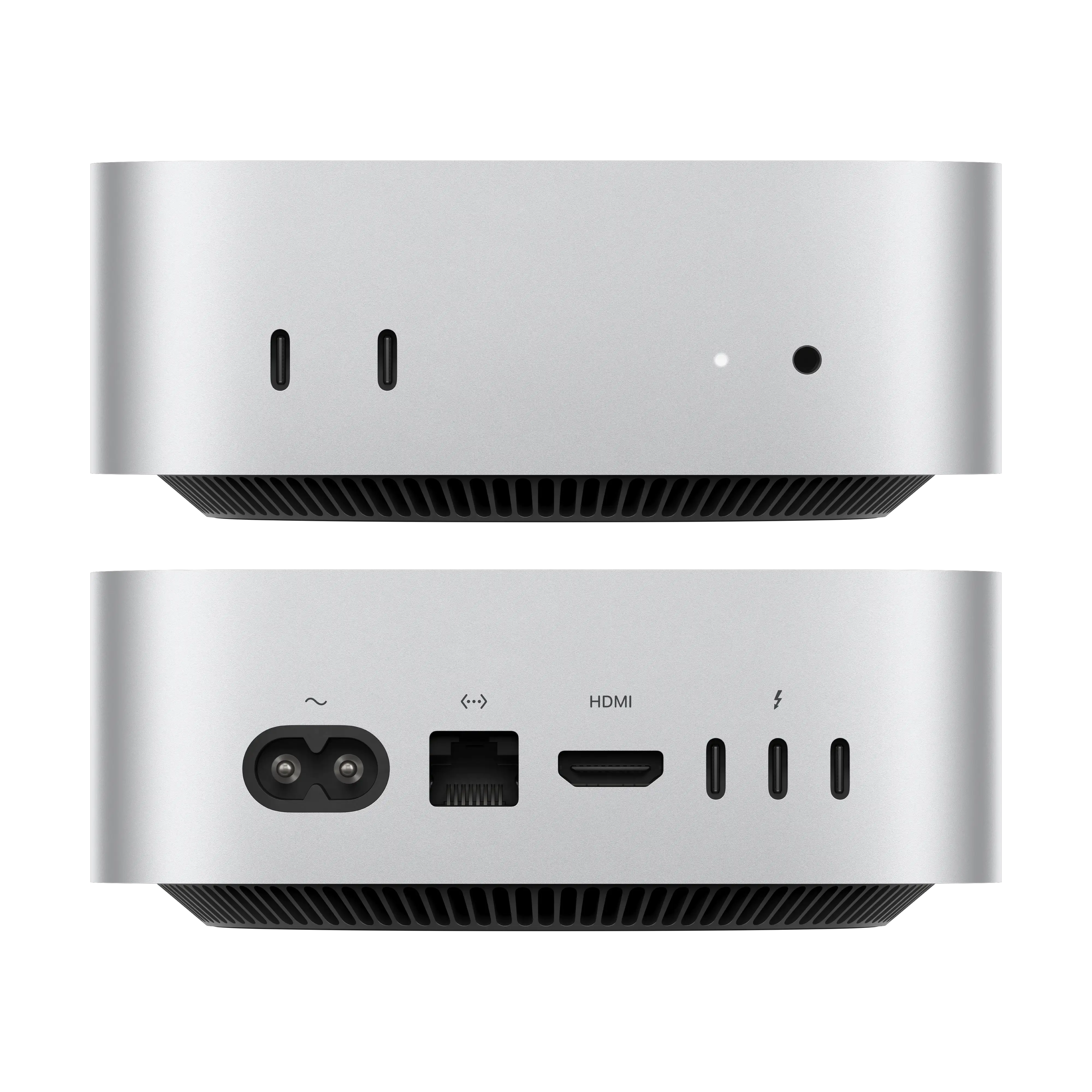 Új Mac mini M6 chip eleje és hátulja