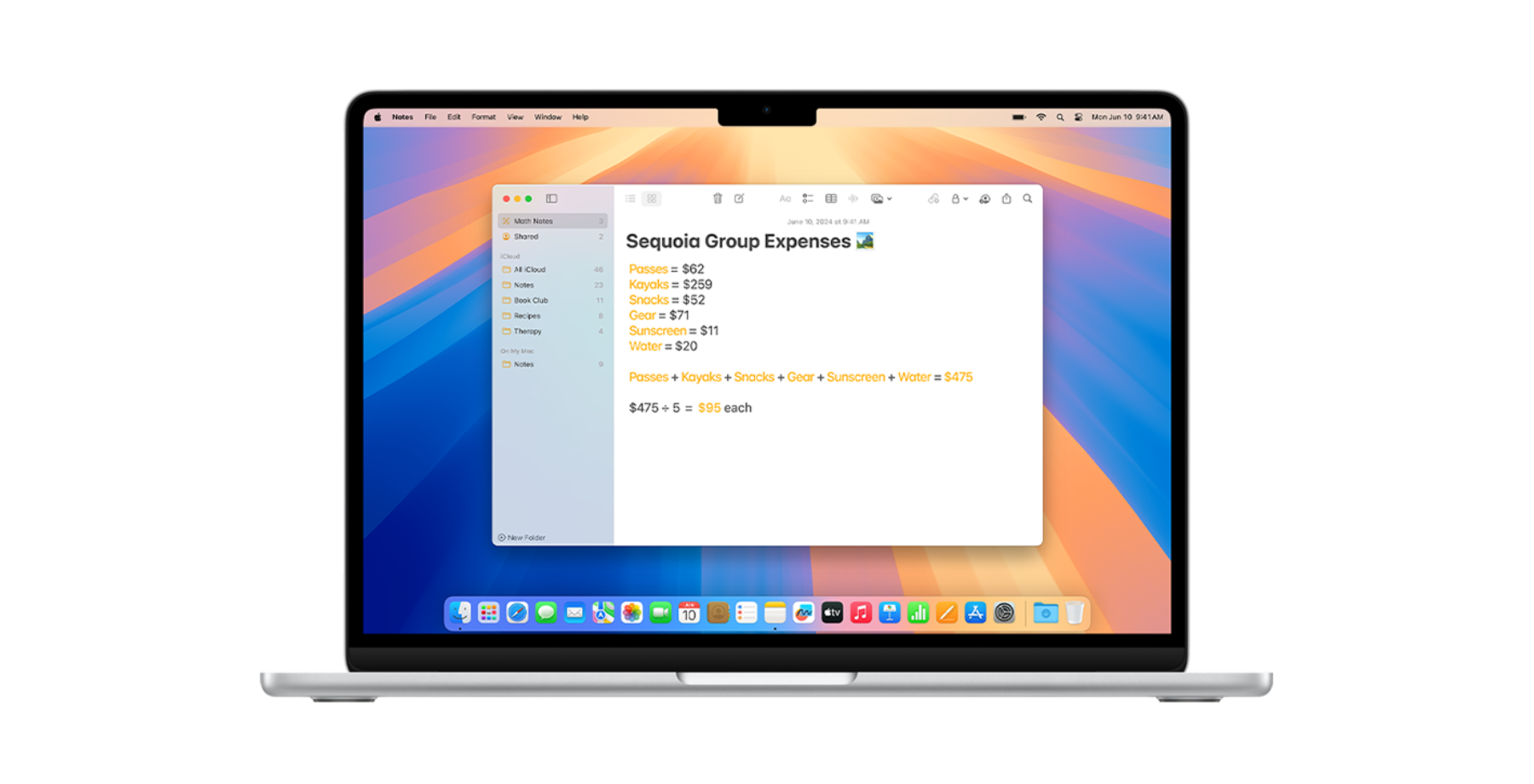 MacOS Sequoia matematikai jegyzetei